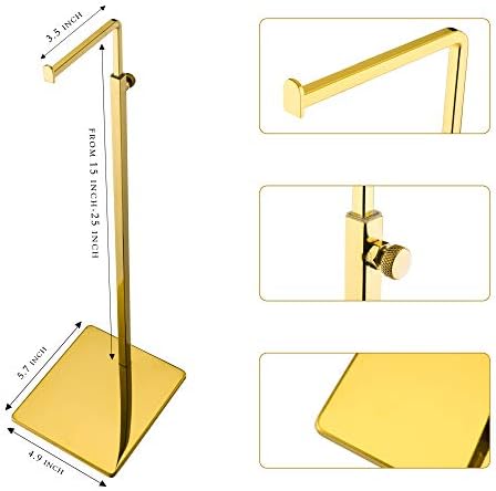 Gold Purse Display Stands 2 Pack Adjustable Height Stand