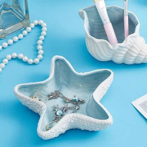 Starfish Jewelry Tray with Ocean Theme for Women