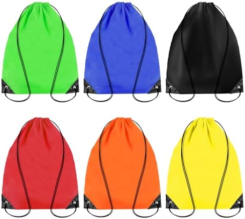 6PCS Drawstring Backpack - Sturdy and Durable