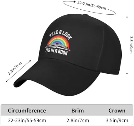 Take A Look Its In A Book Curved Brim Snapback Hat