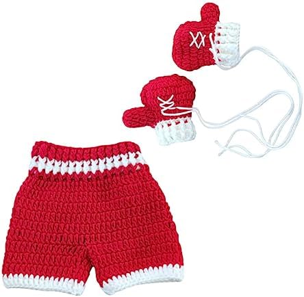 Newborn Photography Props Knitted Outfit Set for Baby