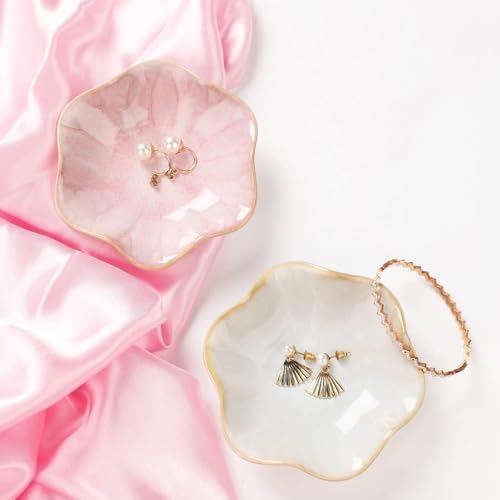 Binoster Ceramic Jewelry Dish Leaf Tray Key Holder