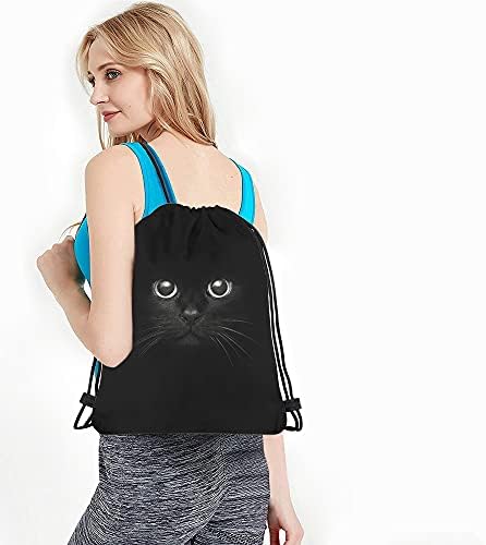 Cool Cat Drawstring Backpack Funny Animal Kitten Bag