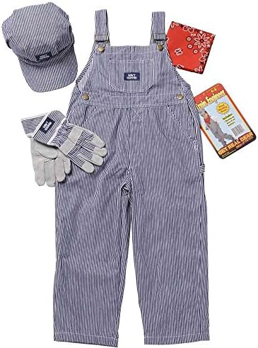 Aeromax Jr Train Engineer Suit with Cap and Accessories Size 6 8