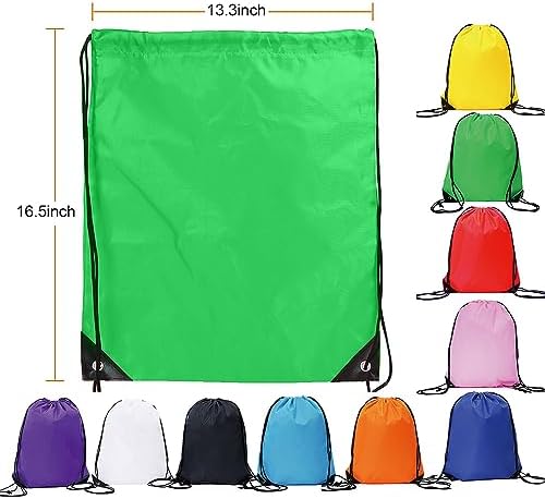 Bulk Drawstring Backpacks 30 Pack Gym Sports Bags for Travel and More
