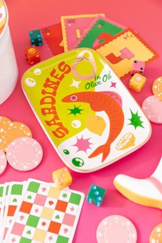 bando Novelty Trinket Tray Sardines Ceramic
