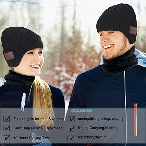 Wireless Music Beanie Hat for Men Women