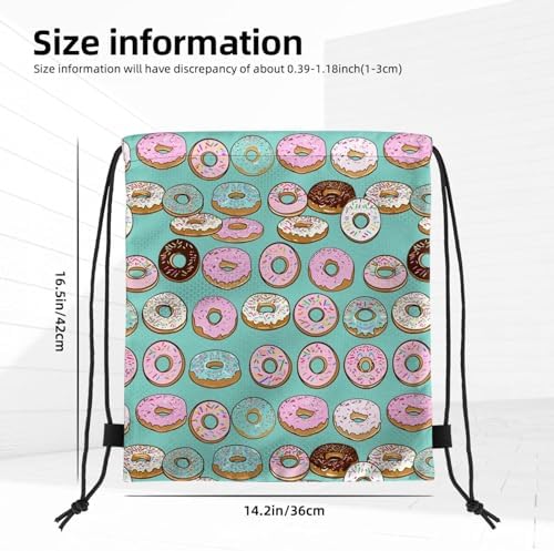 Yishow Delicious Doughnut Drawstring Backpack Bag