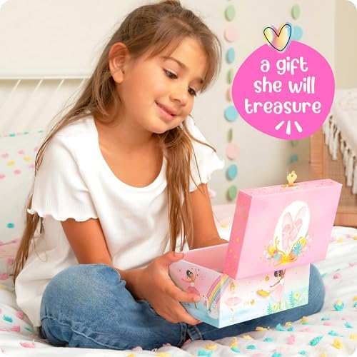 Musical Ballerina Jewelry Box for Girls - Pink