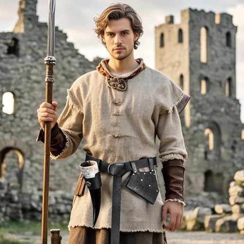 5PCS Medieval Belt Costume Accessories Set