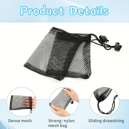 35 Pcs Small Mesh Drawstring Bags for Travel and Gym Use