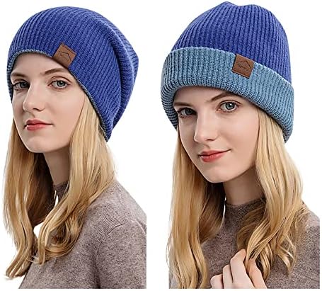 Women Winter Slouchy Beanie Hat Soft Stretch Warm Skull Cap