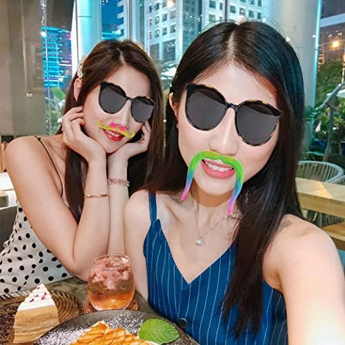 96pcs Self Adhesive Fake Mustaches and Beards for Halloween and Party