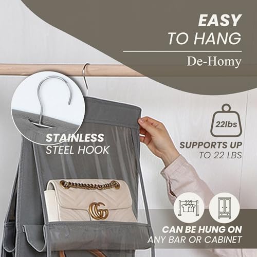 De-Homy 1-Pack Handbag Organizer with Metal Hooks