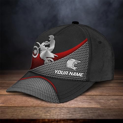 Personalized Dirtbike Metal Multicolor Classic Cap