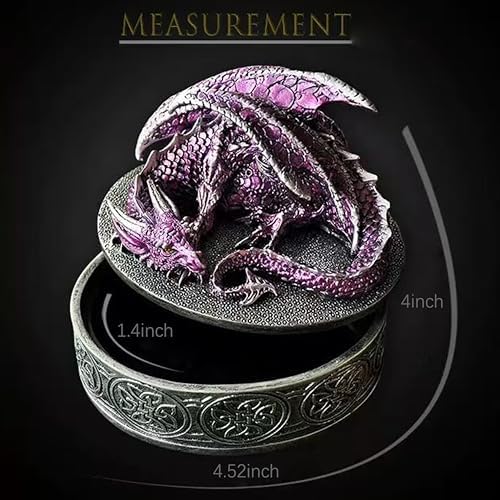 Dragon Statue Jewelry Box - Fantasy Retro Design