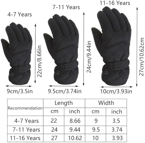 Winter Windproof Warm Gloves for Boys and Girls 1