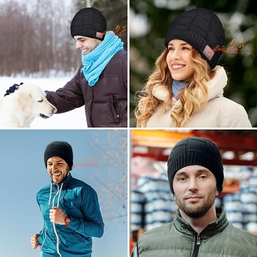 Greatfine Bluetooth Beanie Tech Gift for Men Women Teens