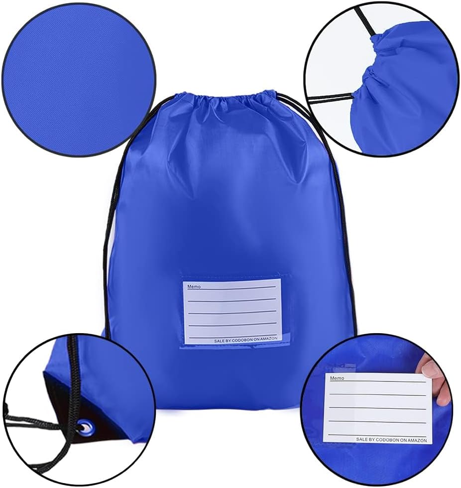 20 Pack Bulk Drawstring Backpacks - Lightweight Durable for Sports Gym and Travel