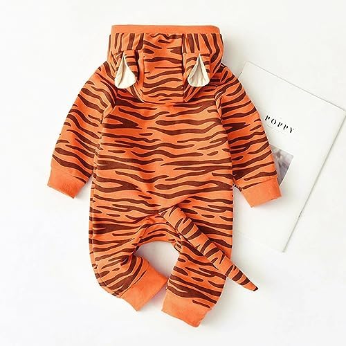 ROYLAMP Baby Halloween Tiger Costume Hoodie Romper