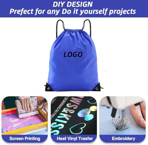 Haokuaile 20 Pcs Drawstring Bags Gym Travel Backpack