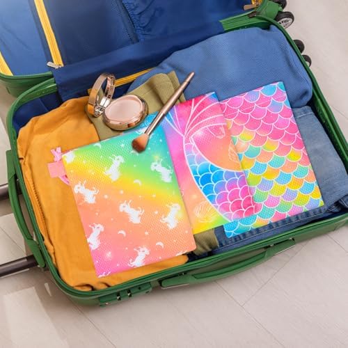 Fiodrimy Drawstring Backpack for Kids Unicorn Print