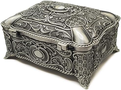 Falado Jewelry Music Box Wind Up Golden Movement