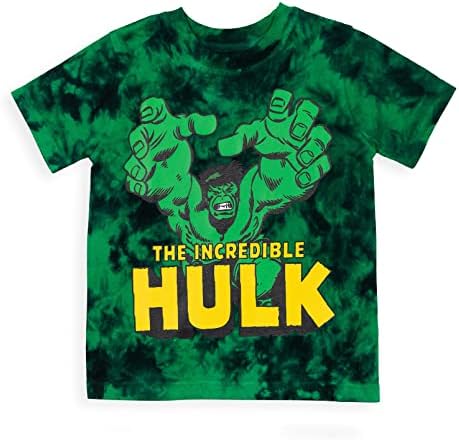 Marvel Avengers Hulk Captain America Tie Dye Short Set for Kids