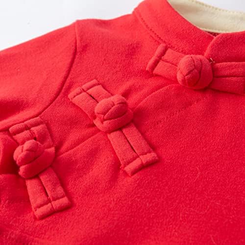 LXKIKMM Baby Girl New Year Red Romper Costume