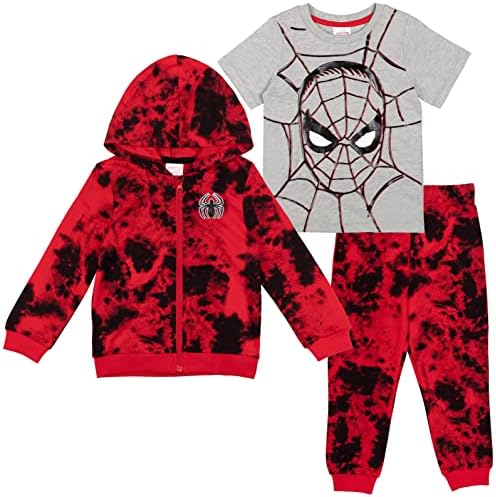 Marvel Spider-Man Tie Dye Hoodie and Tee Set for Kids