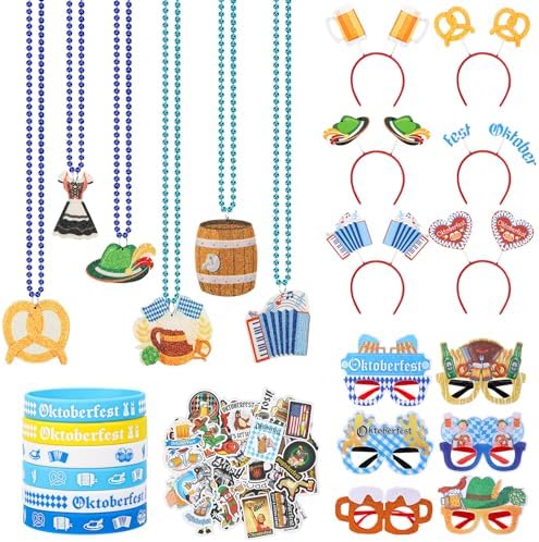 JULBEAR 80 Pcs Oktoberfest Party Accessory Set