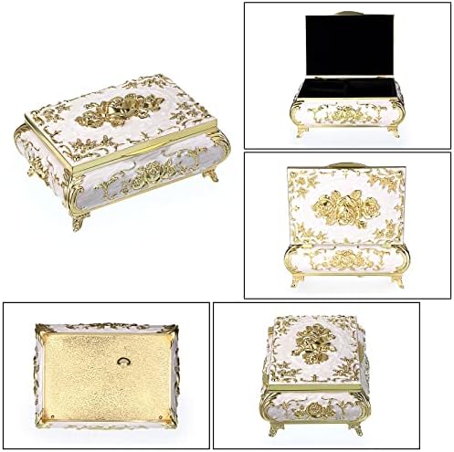 ELLDOO Vintage Music Box Jewelry Storage