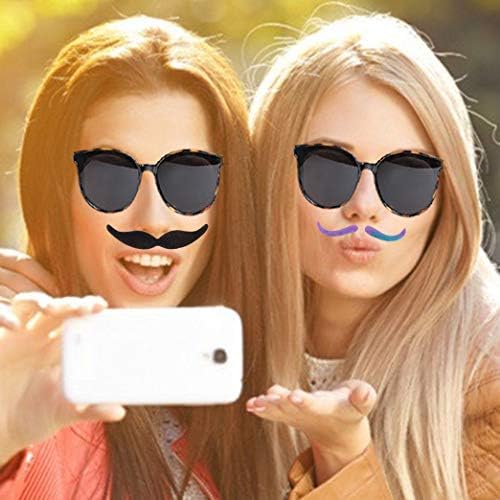 96pcs Self Adhesive Fake Mustaches and Beards for Halloween and Party
