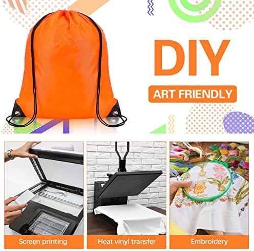 Kacctyen 400 Pcs Drawstring Backpack Bulk Set 18 Colors