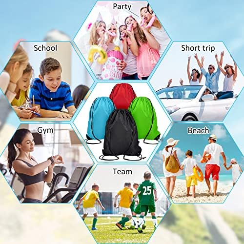 Shappy 60 Piece Drawstring Bags for Sports and Travel
