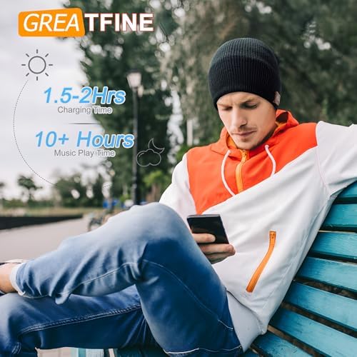 Greatfine Bluetooth Beanie with Headphones