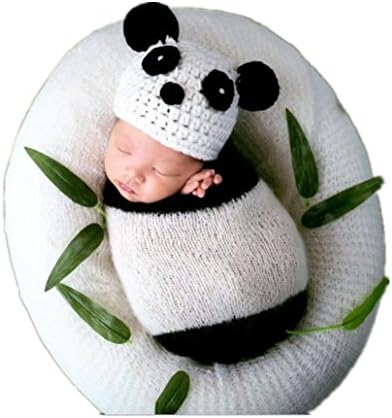 Vemonllas Bear Hat Baby Sleeping Bag Newborn Prop Set