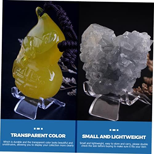 FRCOLOR 24pcs Acrylic Crystal Display Stand for Jewelry and Stones