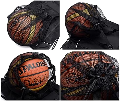 Louenth Sports Drawstring Backpack with Ball Net