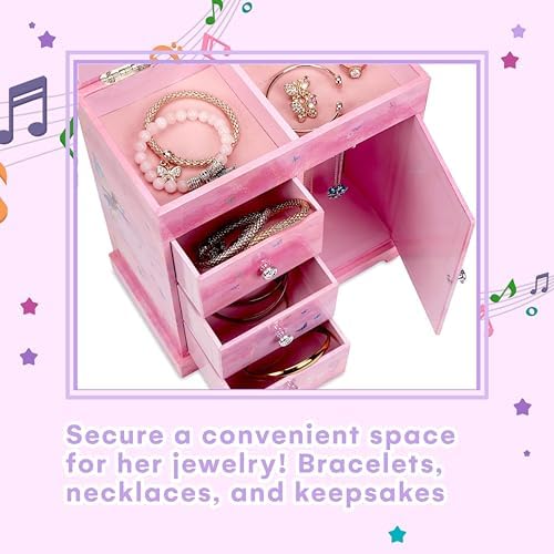 Jewelkeeper Jewelry Box with Ballerina Music Box