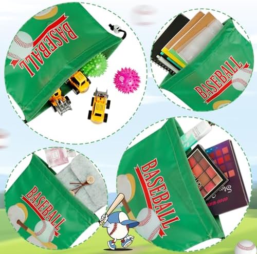 PLMMOUT 12 Pack Baseball Drawstring Bags