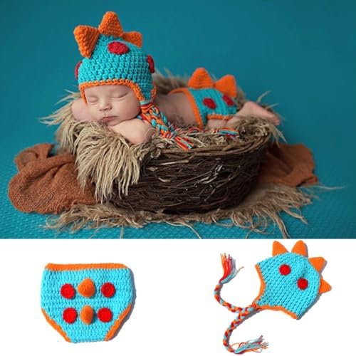 HIPIHOM Newborn Baby Costume with Dinosaur Design