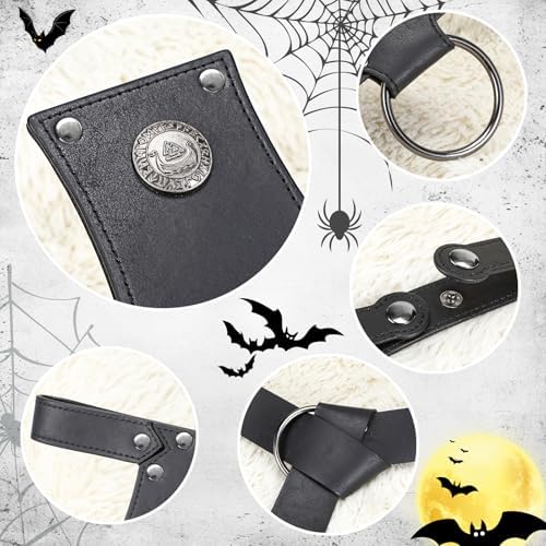 5PCS Medieval Costume Belt Set for Viking Halloween Cosplay