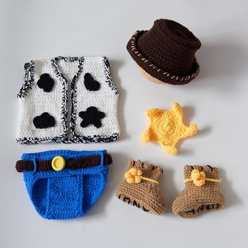 Vemonllas Newborn Cowboy Photography Props Set