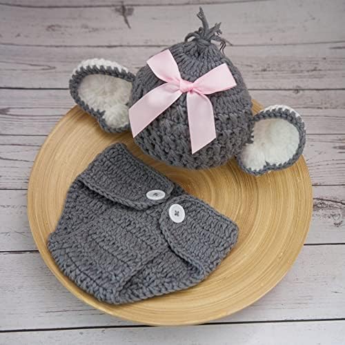 Vemonllas Baby Elephant Hat Bonnet Shorts Photo Costume