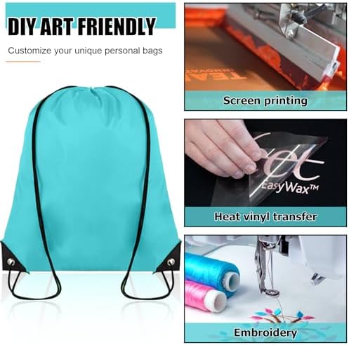 40 Pieces Drawstring Backpack Bulk Cinch Sackpack for Gym Party Trip