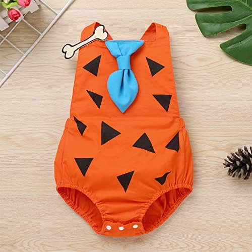 IMEKIS Caveman Costume for Baby Boy Girl 1st Birthday Outfit