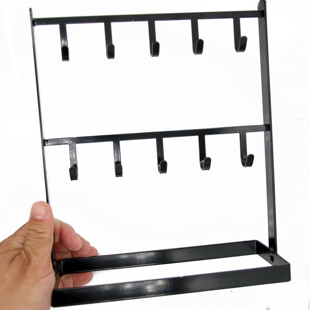 LXZ 1 PC Tabletop Hook Rack Black Hangers for Necklaces Keys Bracelets Ear Rings
