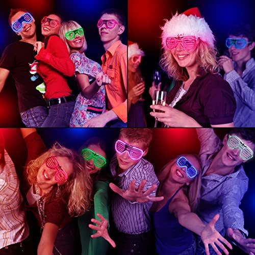 LED Glow in the Dark Glasses 15 Pack Party Favor Set