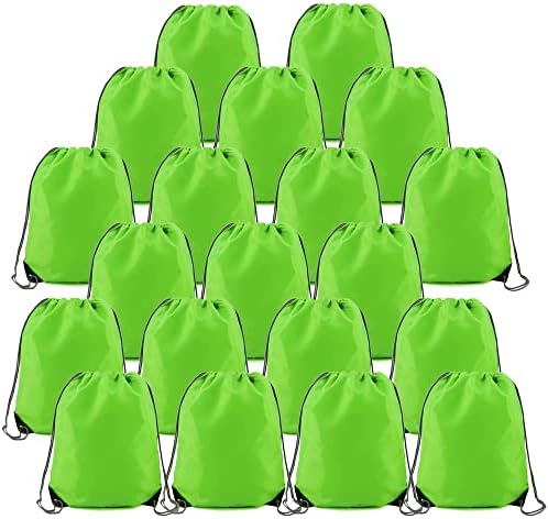 BeeGreen 20 Piece Drawstring Gym Backpack Set